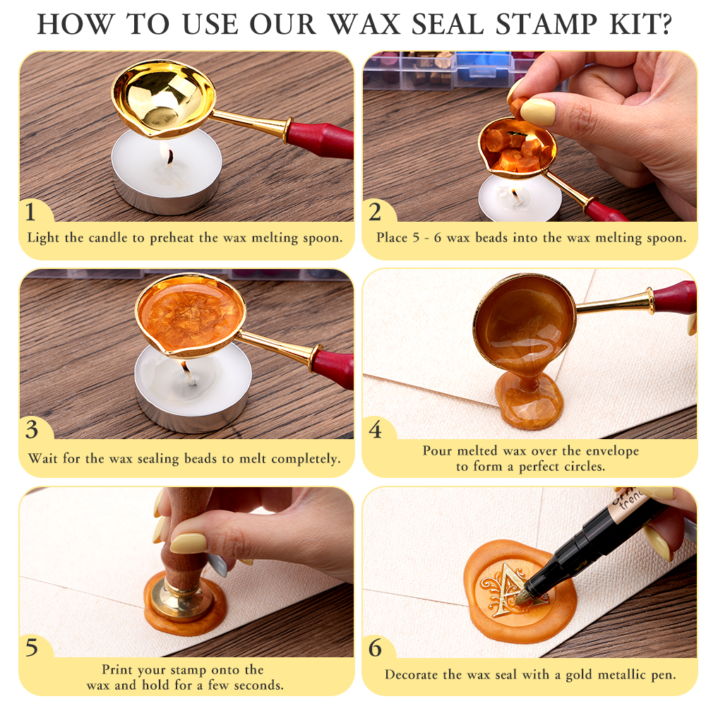 Alphabet Wax Seal Stamp Set -  - Wax Seal Letter Kit avis et prix