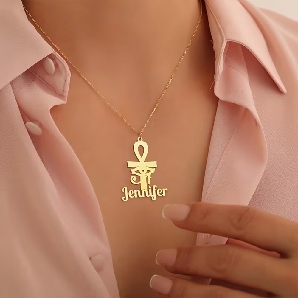 Custom Name Necklace Egyptian  - Name Necklace Custom avis et prix