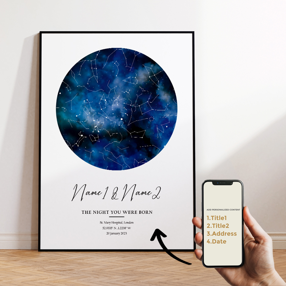 Modern Custom Personalized Nig - Custom Night Sky avis et prix