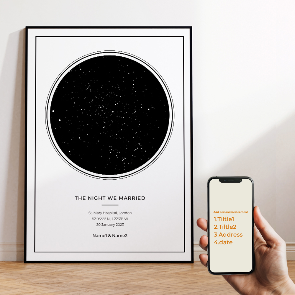 Modern Custom Personalized Nig - Custom Night Sky avis et prix