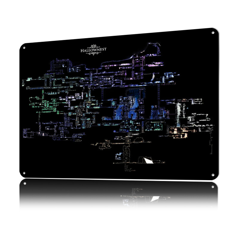 Hollow Knight Hallownest Map L - Custom Map Poster avis et prix
