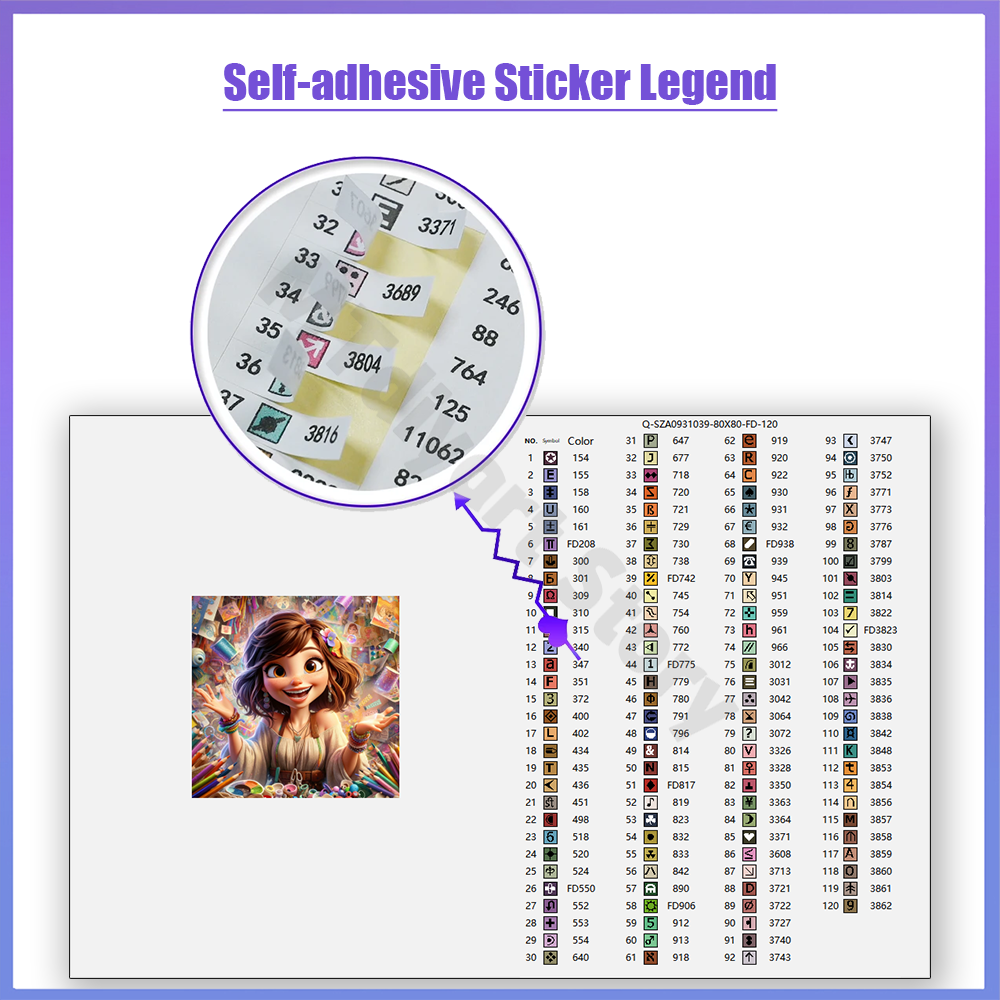 Old Lady Resin 120 Colors Diam - Photo Mosaic Print avis et prix
