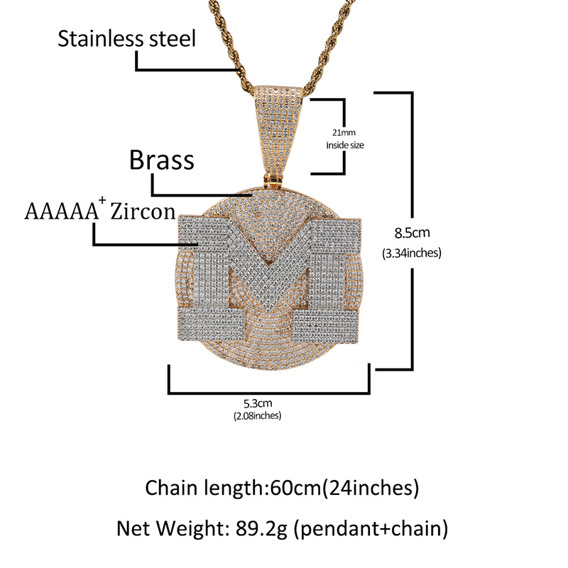 Custom Personality Big Letter  - Name Necklace Custom avis et prix