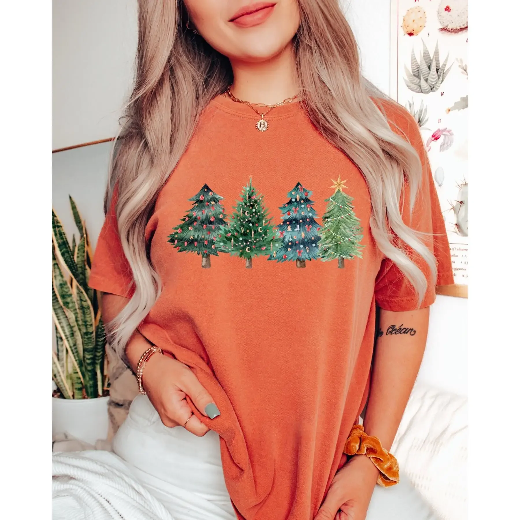 Christmas Trees T Shirt Xmas C - Family Tree Print avis et prix