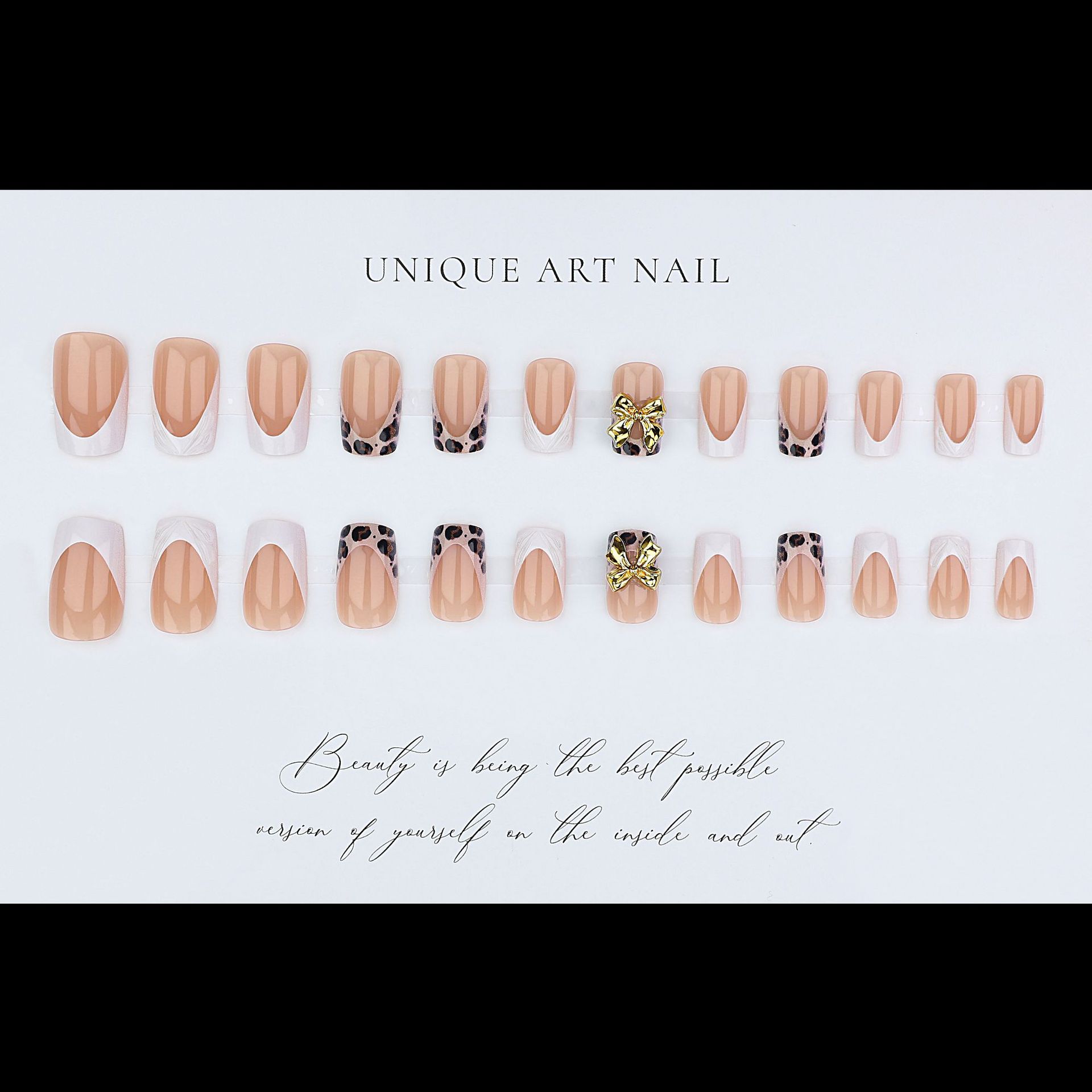 Short square fake nails for wo - Pressed Flower Art avis et prix
