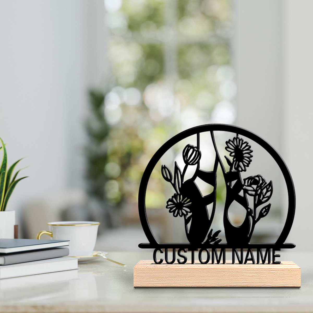1pc beautiful personalized bal - Engraved Wood Frame avis et prix