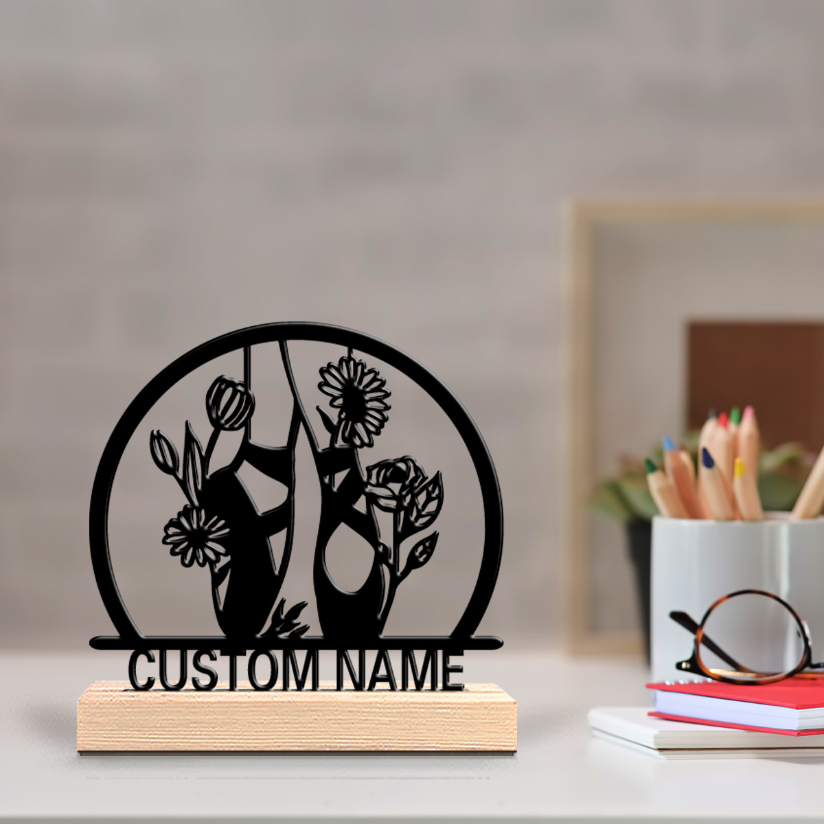 1pc beautiful personalized bal - Engraved Wood Frame avis et prix