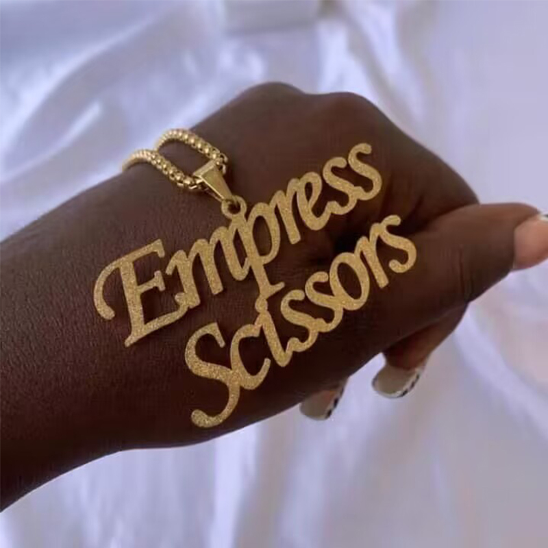 Custom Frosted Name Necklace f - Name Necklace Custom avis et prix