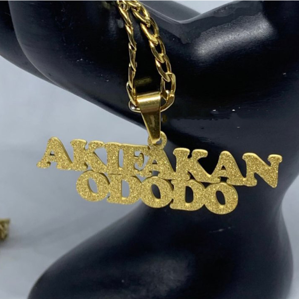 Custom Frosted Name Necklace f - Name Necklace Custom avis et prix