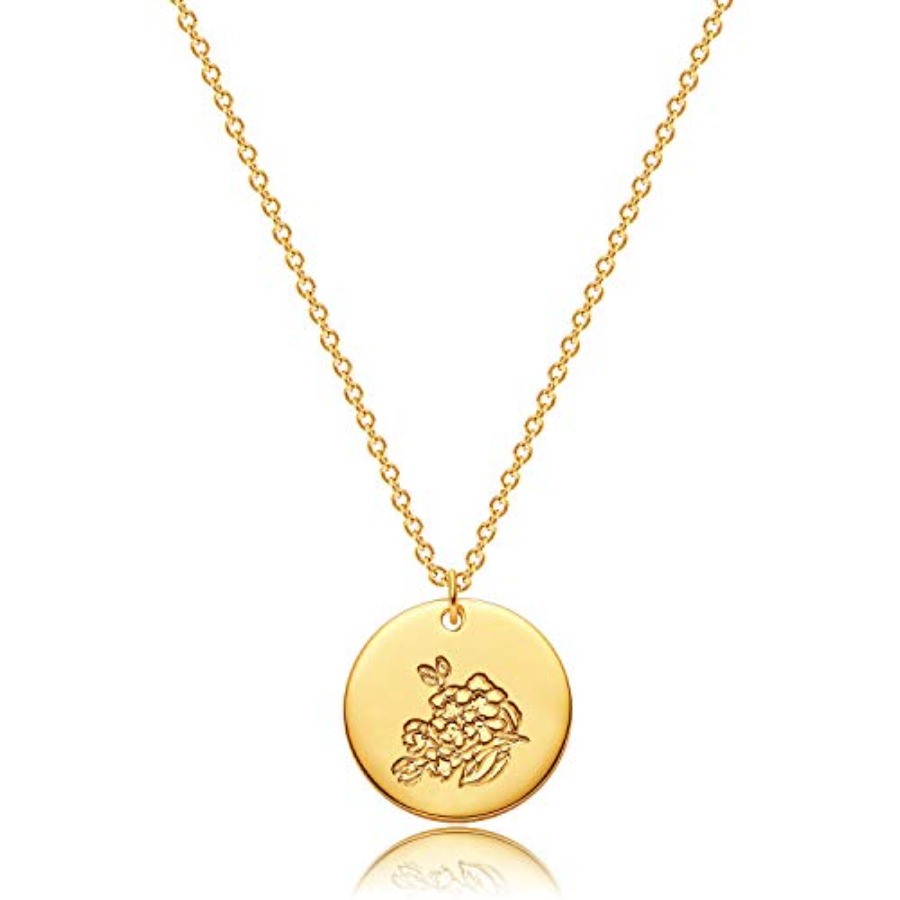 Birth Flower Necklace 18k Gold - Birth Flower Necklace avis et prix