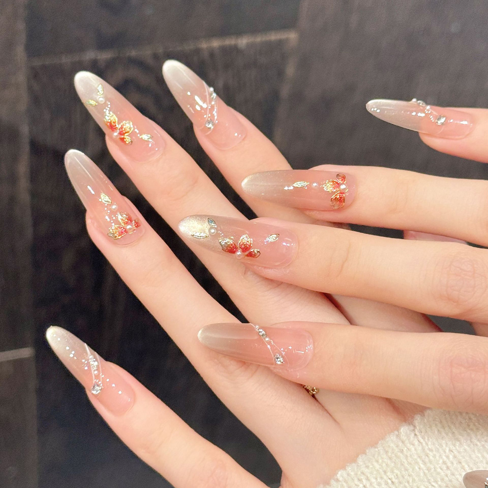 10pcs Handmade Fake Nails Pres - Pressed Flower Art avis et prix