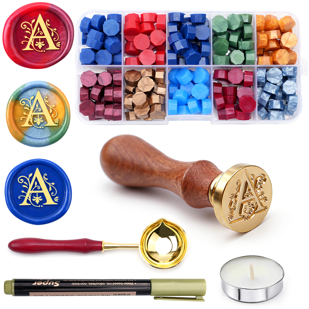 A-Z letter Wax Seal Stamp Kit  - Wax Seal Letter Kit avis et prix