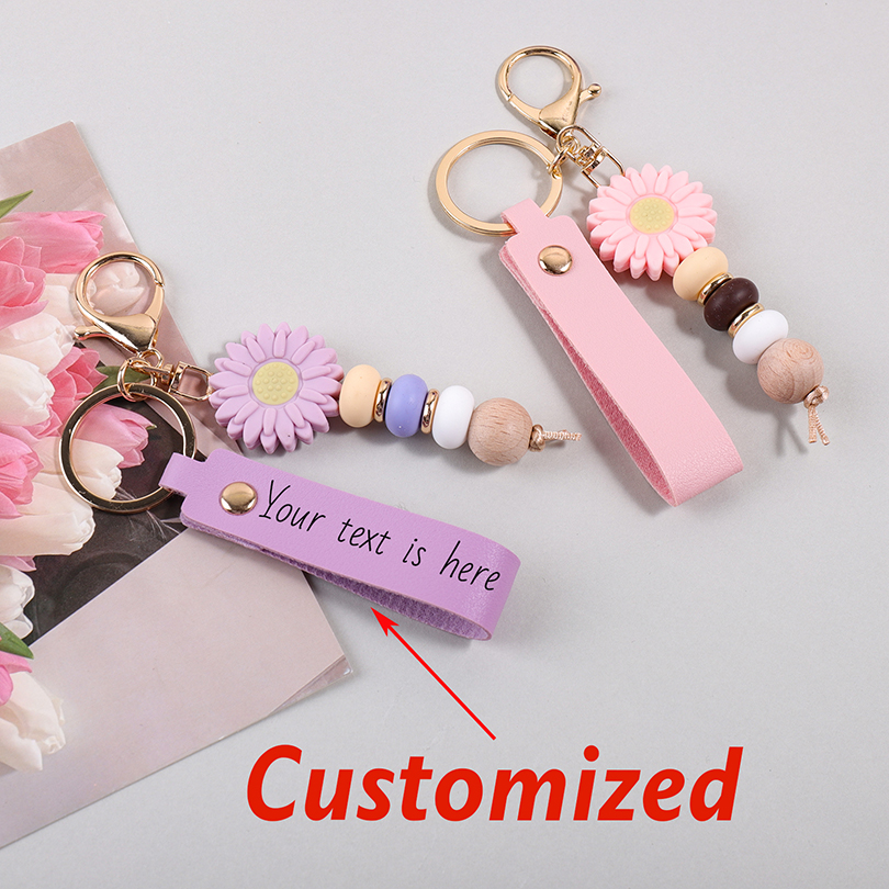 Daisy Pendant Custom Text Keyc - Initial Ring Custom avis et prix
