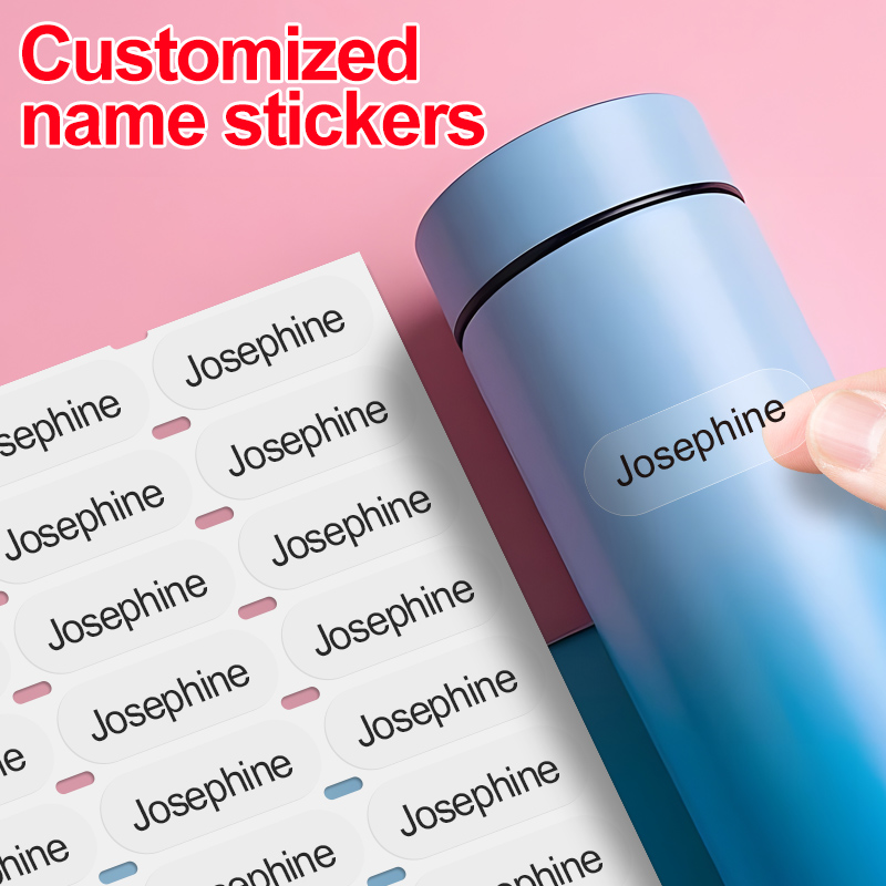 ‌Custom Clear Name Tags for Sc - Personalized Name Box avis et prix