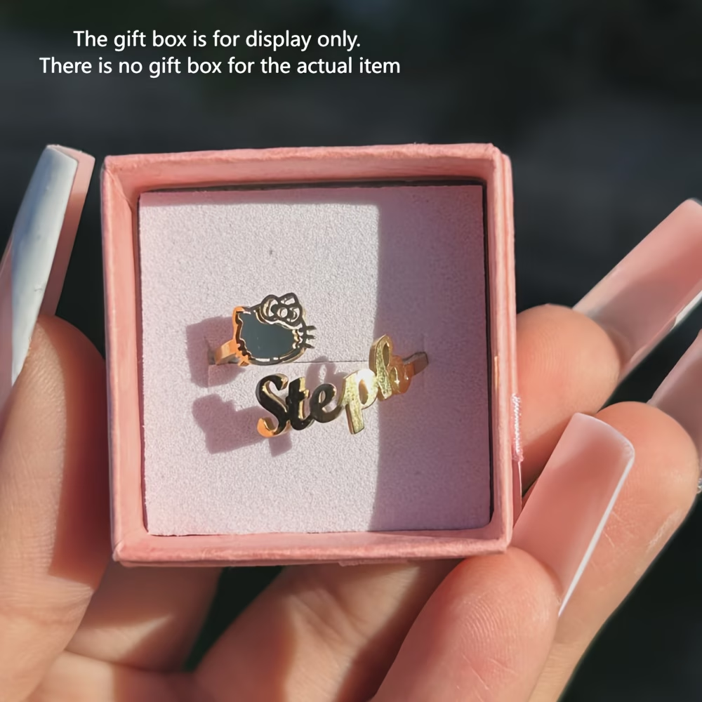 Custom Bow Hello Kitty Name Ad - Initial Ring Custom avis et prix