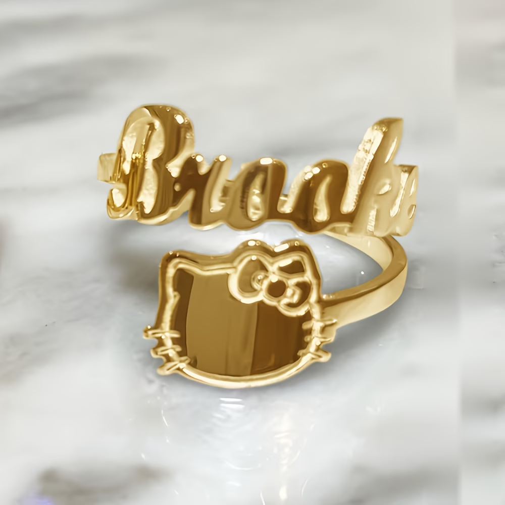 Custom Bow Hello Kitty Name Ad - Initial Ring Custom avis et prix