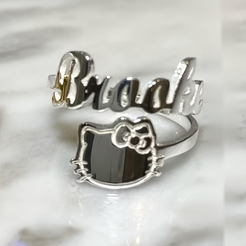 Custom Bow Hello Kitty Name Ad - Initial Ring Custom avis et prix