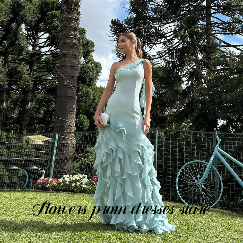 Flowers Sky Blue Party Dress L - Custom Night Sky avis et prix