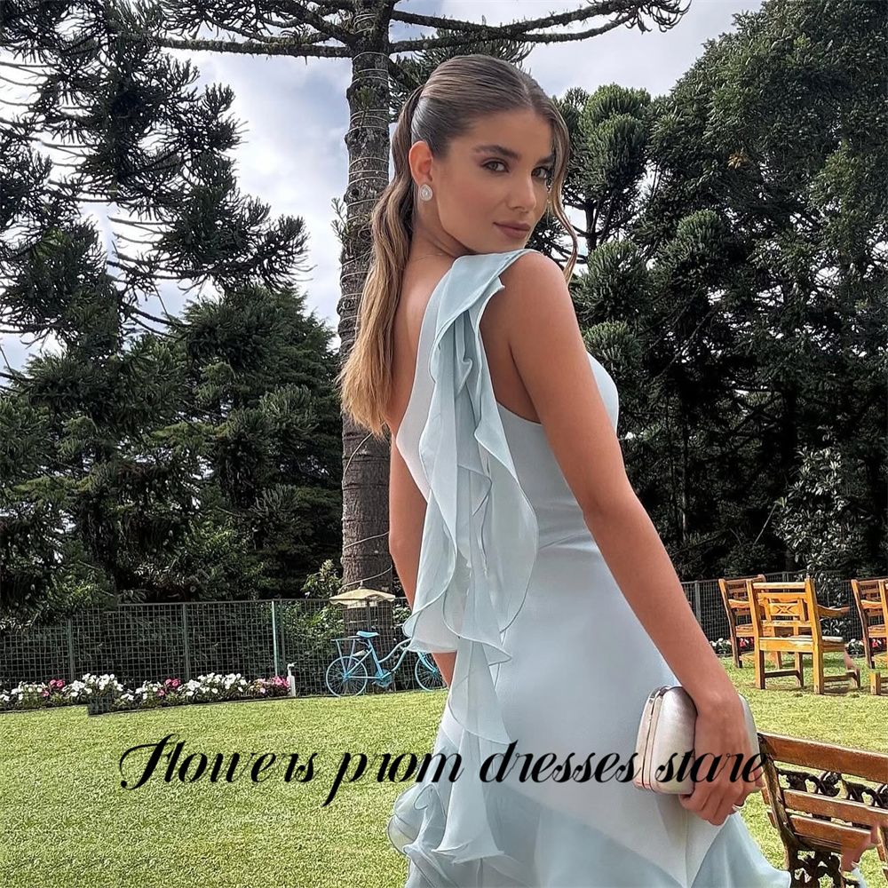 Flowers Sky Blue Party Dress L - Custom Night Sky avis et prix