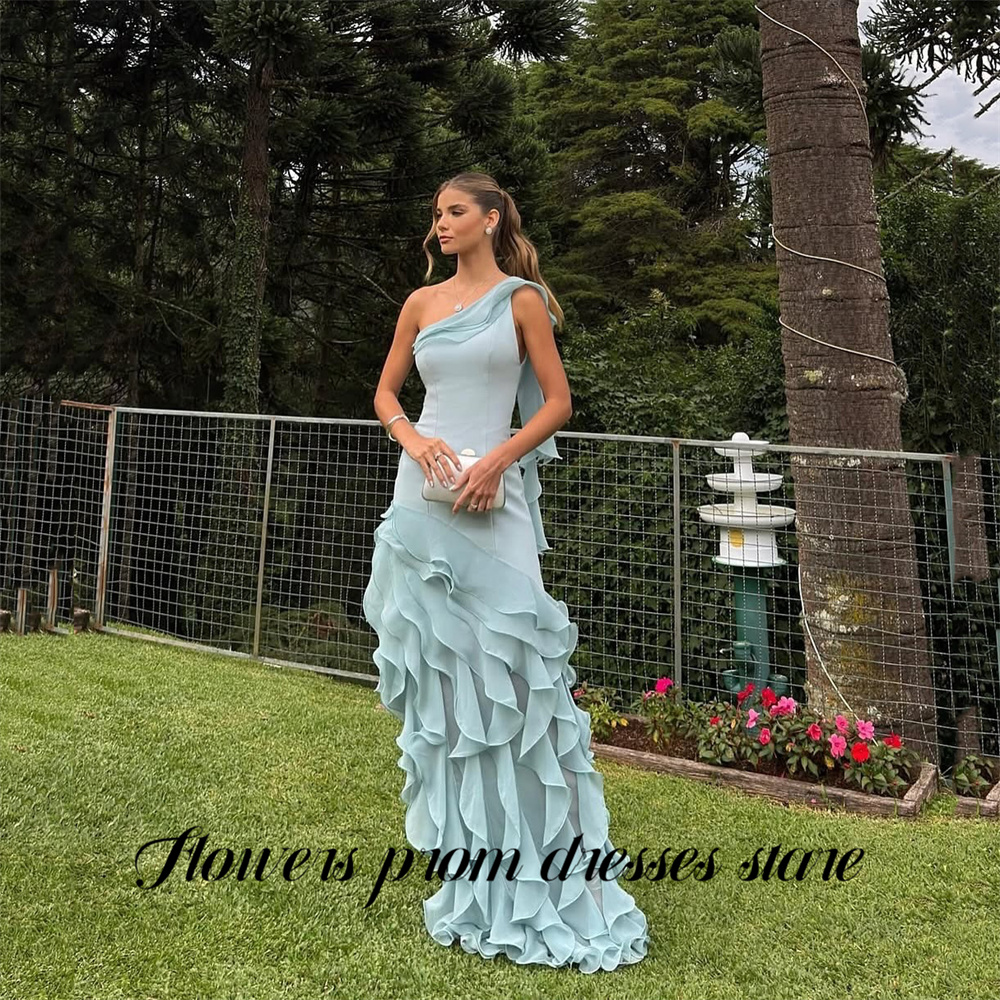 Flowers Sky Blue Party Dress L - Custom Night Sky avis et prix